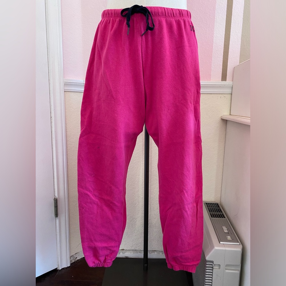 pink victoria’s secret low rise/mid rise sweatpants